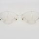 Pair of Ezan style glass wall lights from the 30s and 40s