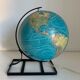 Vintage globe 1971 terrestrial Taride glass - 29 cm