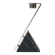 Chrome-plated metal and marble candle holder, 1980