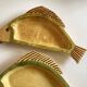 Pair of fish dishes Vallauris 1850 Atelier Cerenne Vallauris