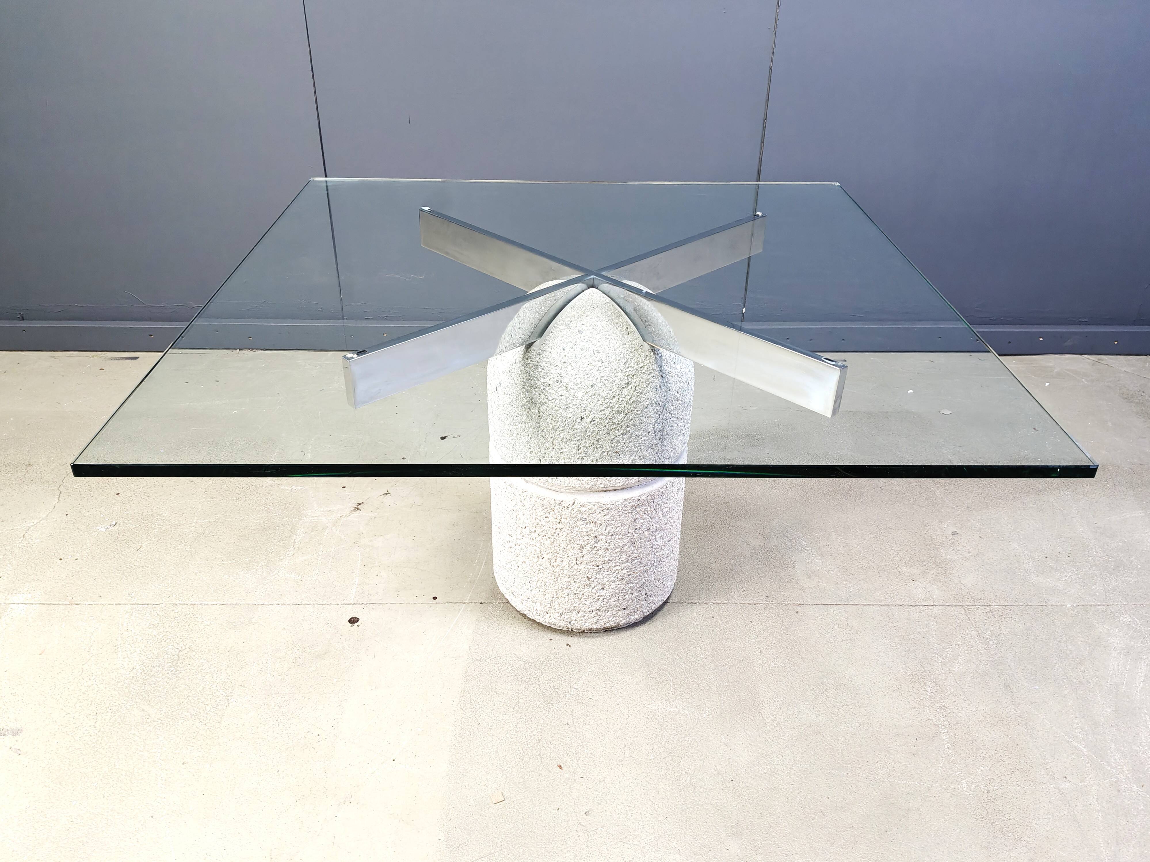 Giovanni Offredi "Paracarro" Dining Table for Saporiti, 1970s