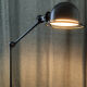Original satin black two-arm Jielde lamp 1960