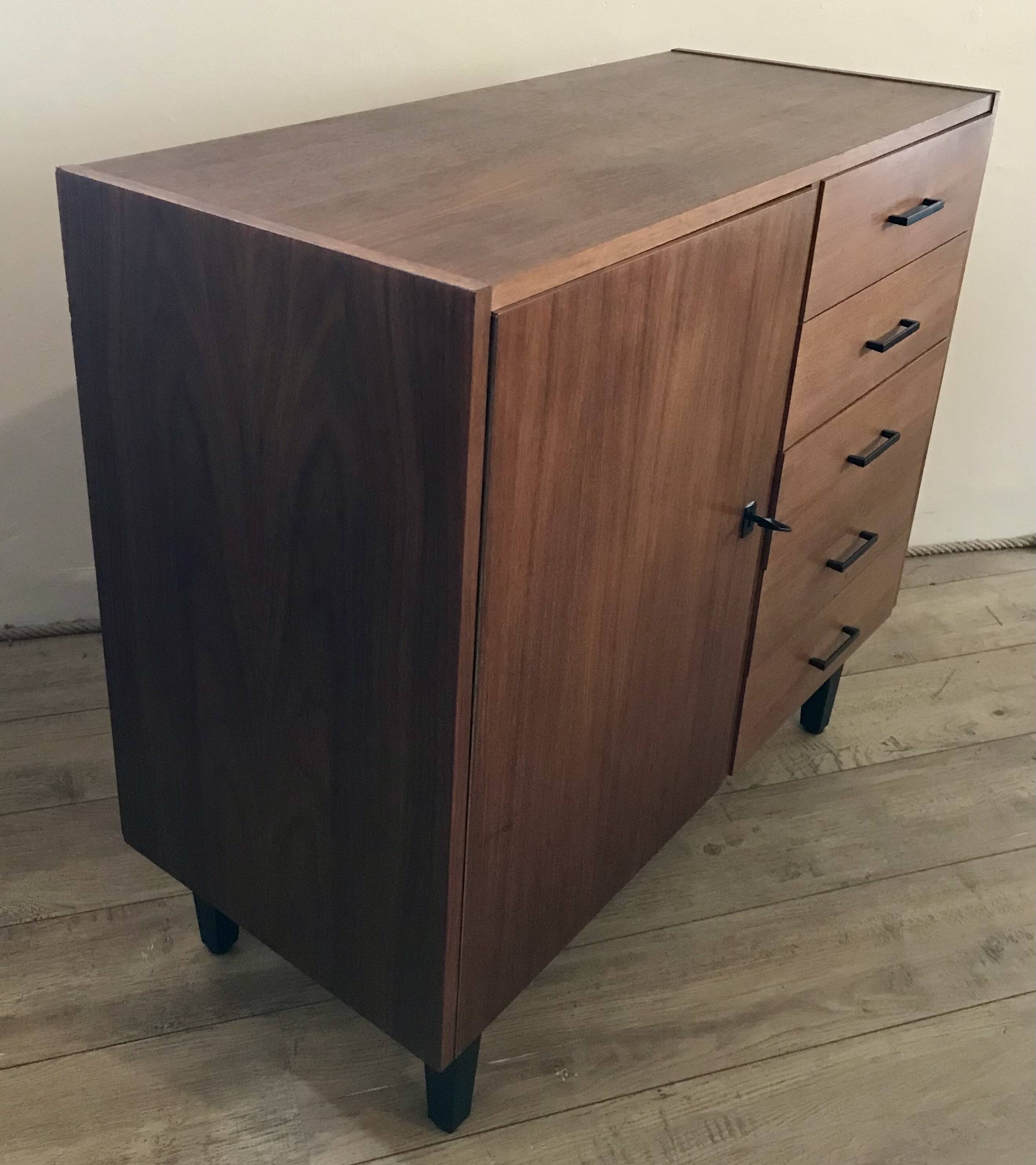 Vintage storage unit 1 door 5 drawers