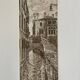 Gravure numérotée ancienne, vue de Venise