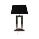 Lampe de table design Eichholtz Arlington en acier inoxydable avec base en granit 72 cm