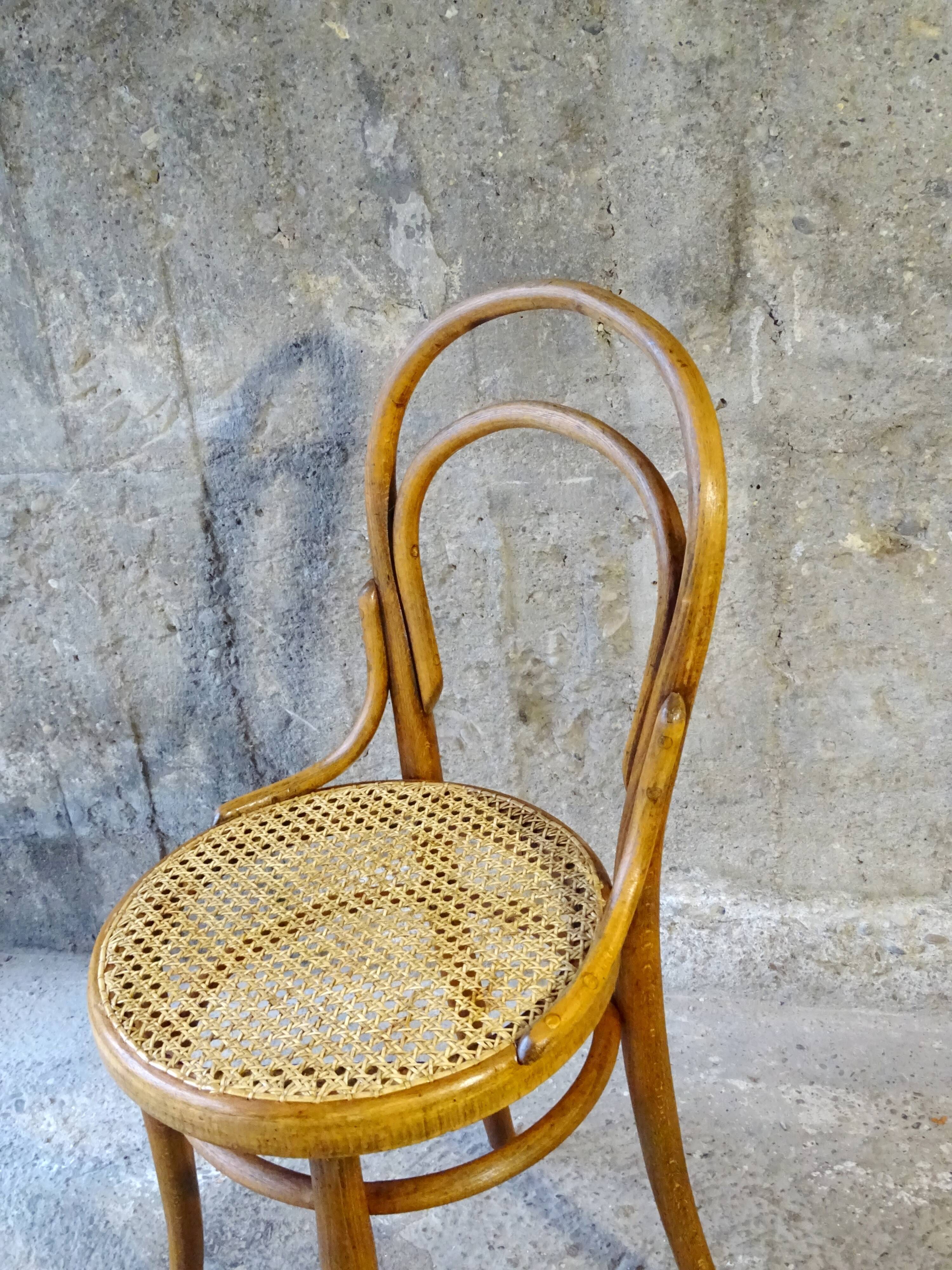 Thonet Canned bistro chair N°14 1/2 circa 1900
