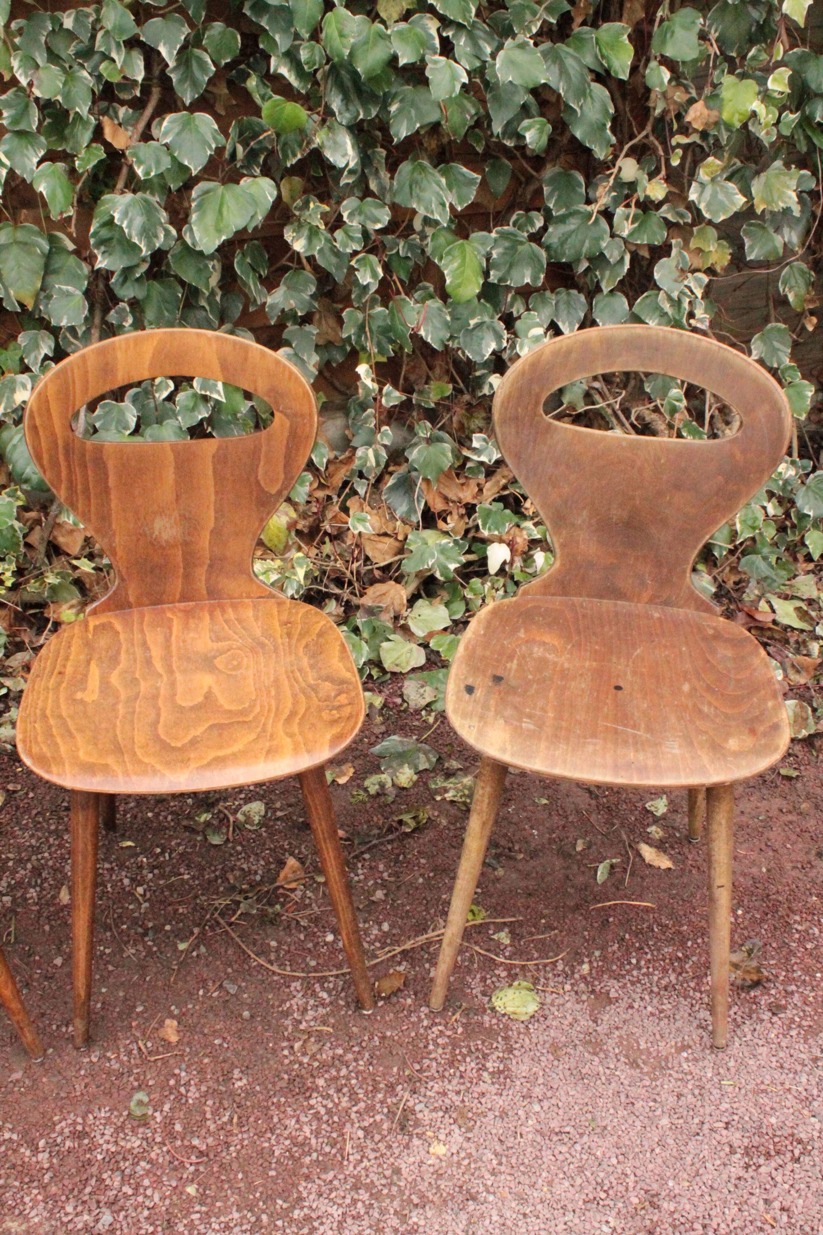 Set of 4 Baumann chairs, model called ant