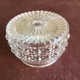 Round globe made of worked glass