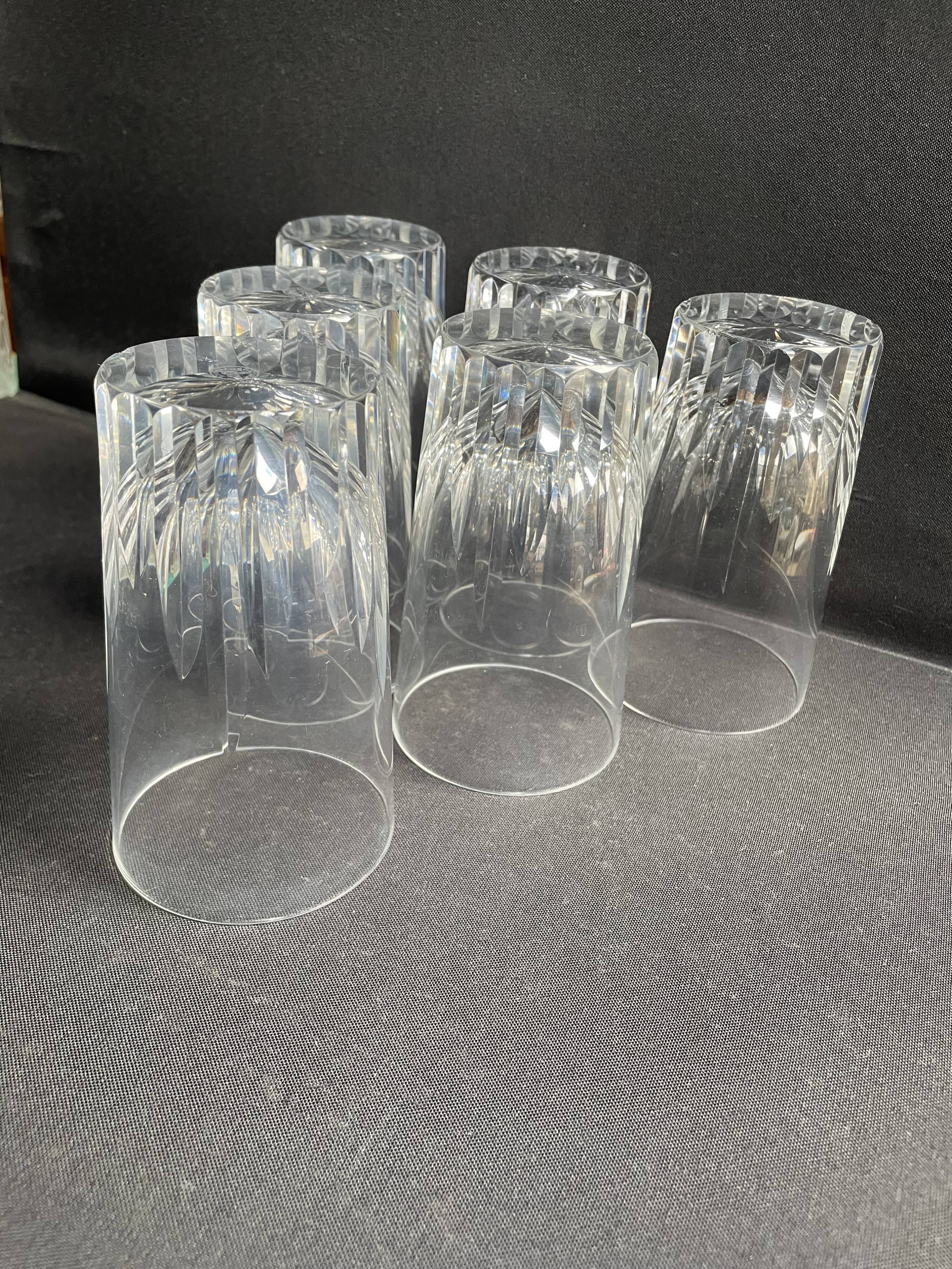 6 Baccarat wine goblets Spear service