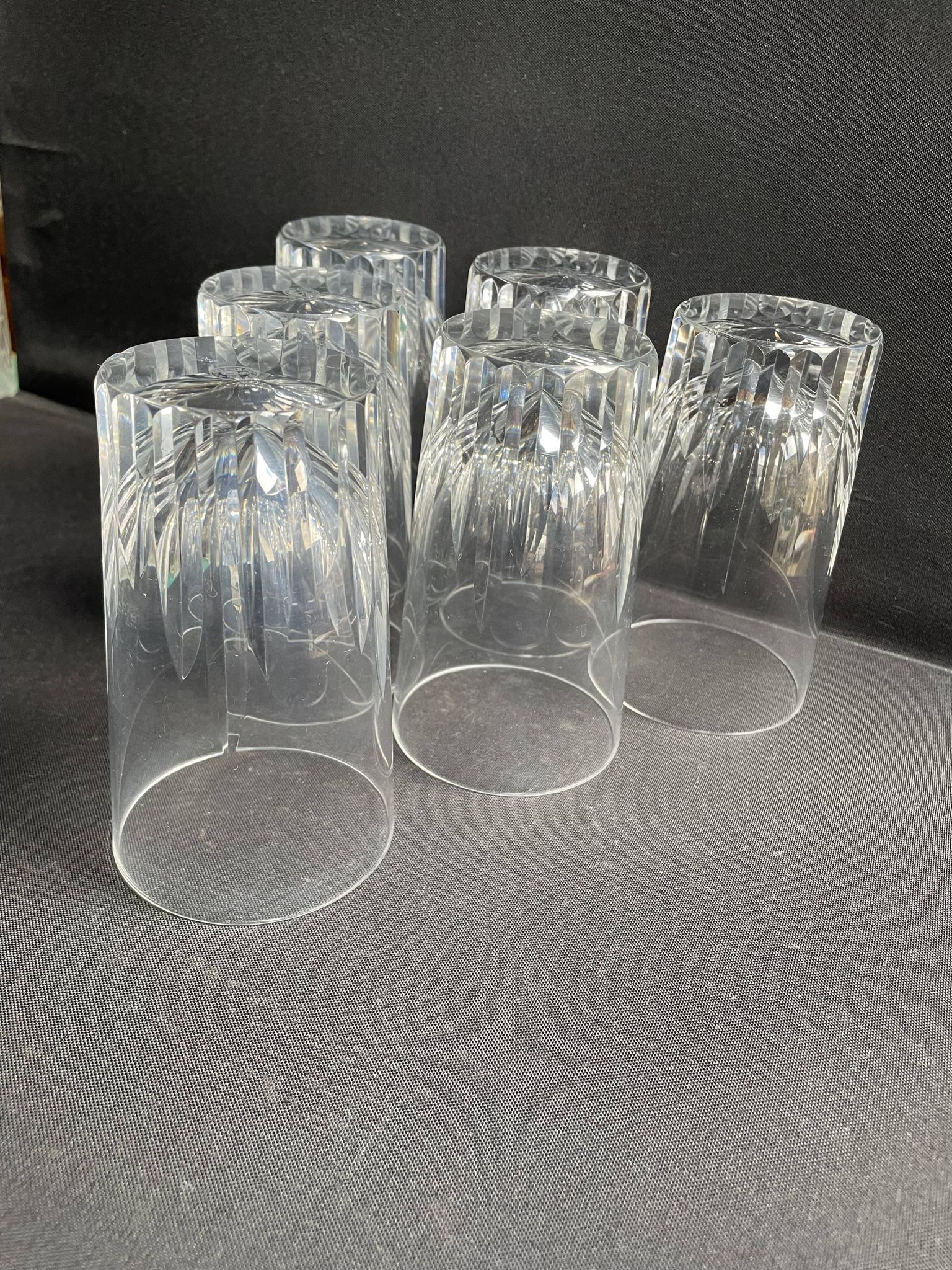 6 Baccarat wine goblets Spear service