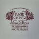 English porcelain service by Johnson Bros model Rose Chintz.