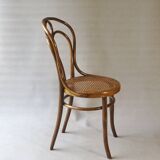 Chaise Bistrot cannée type Engelstuhl par Hofmann Autriche