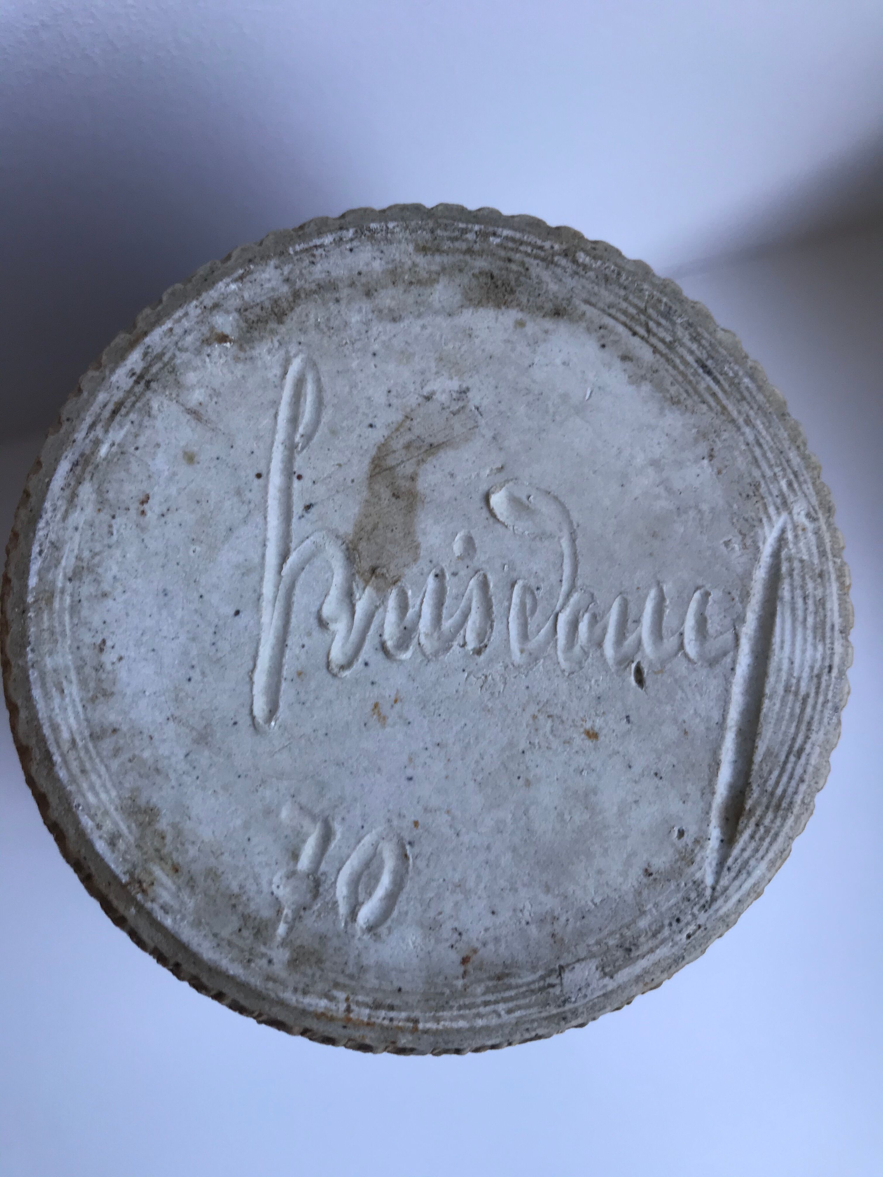 Ceramic vase signed 70s
