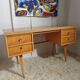 Vintage desk Ekawerk compass feet 50s