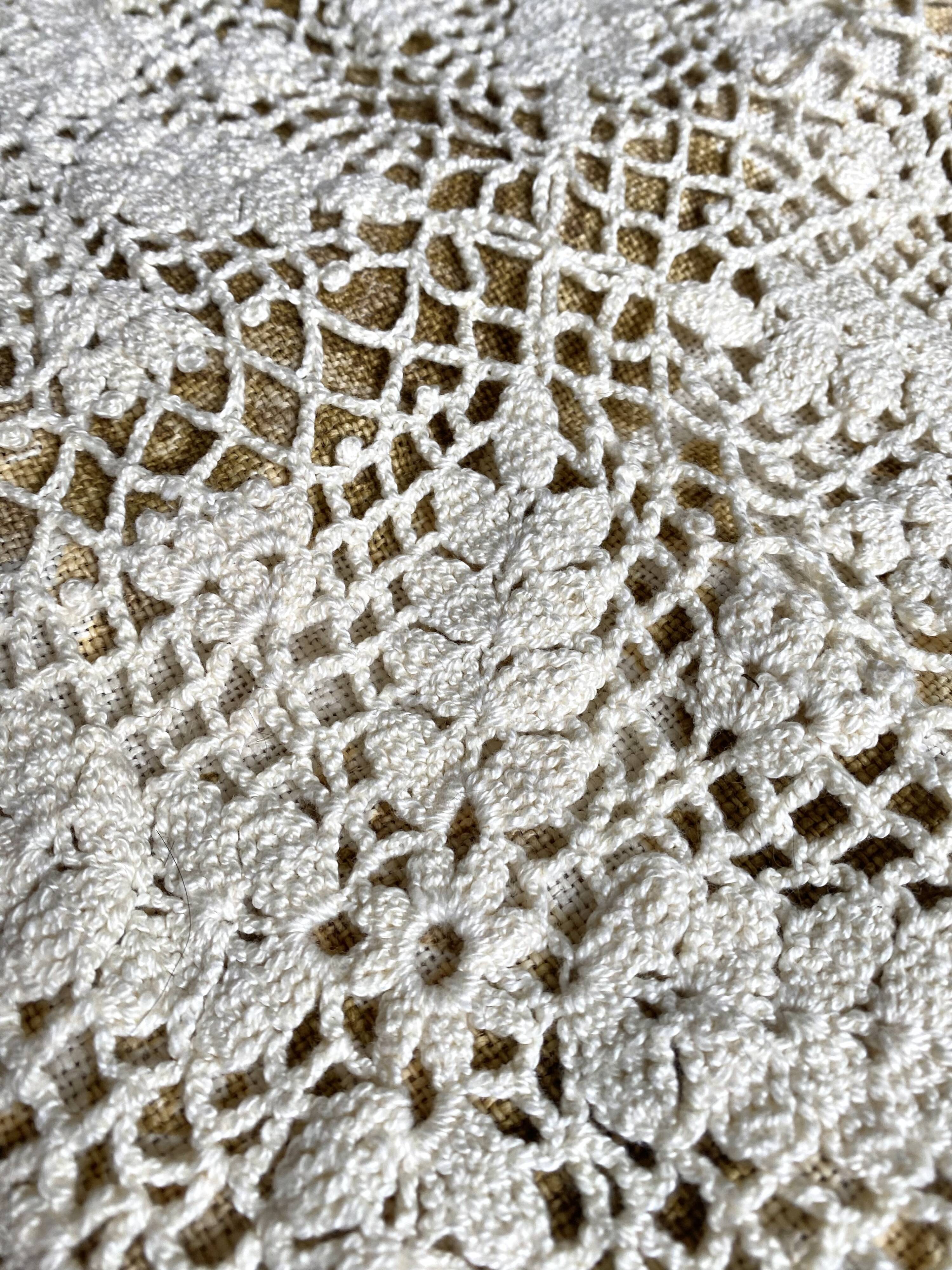 Plaid, crochet bedspread 90X140 cm