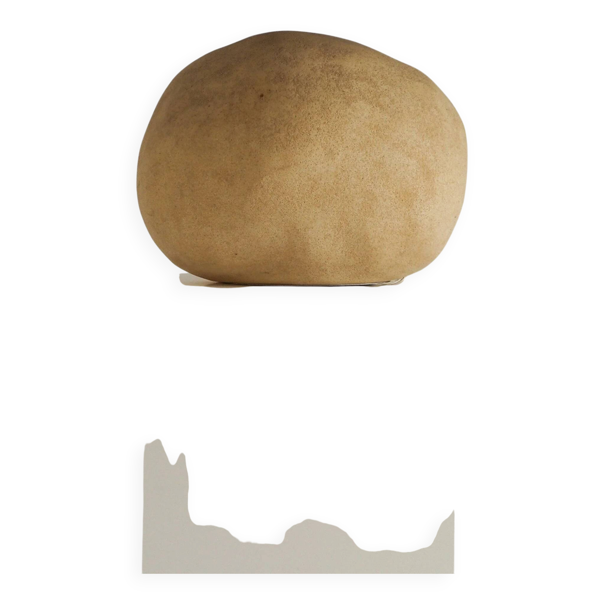 Lampe en pierre lunaire Dora par André Cazenave
