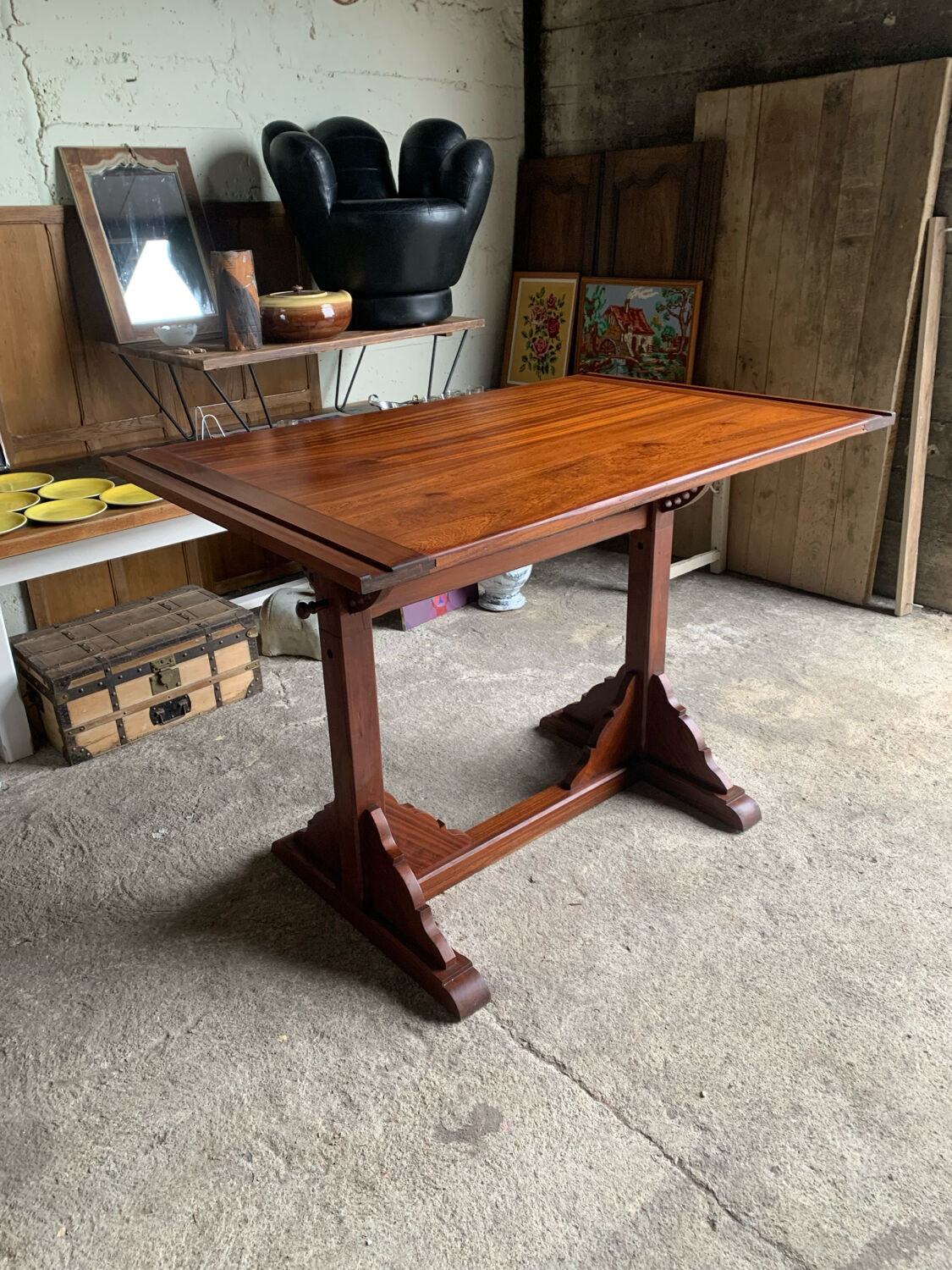 High table / bar table in teak – 4 to 6 people