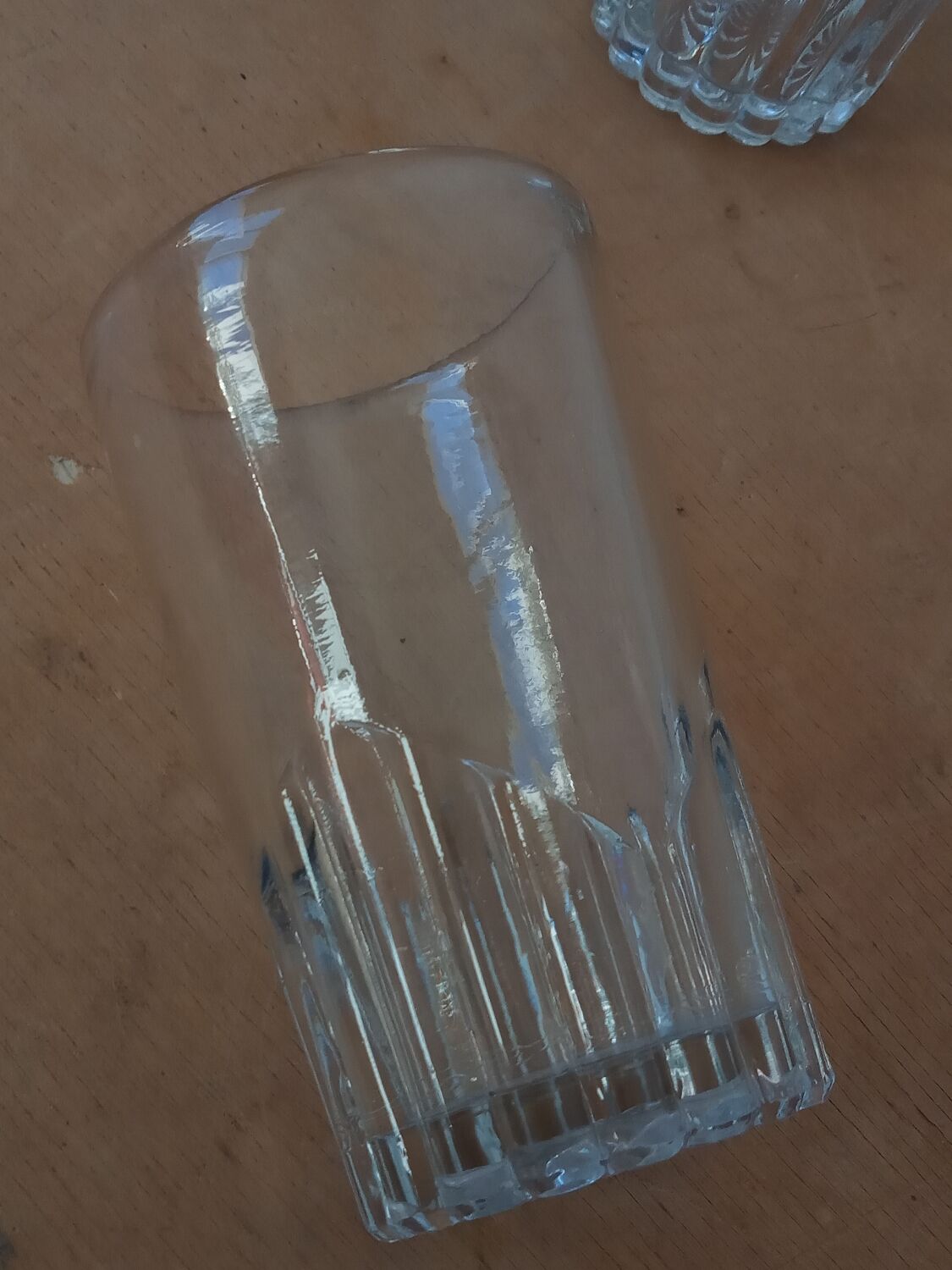 Set of six old bistro glasses