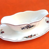 Saucière sur dormant Faïence de Sarreguemines France