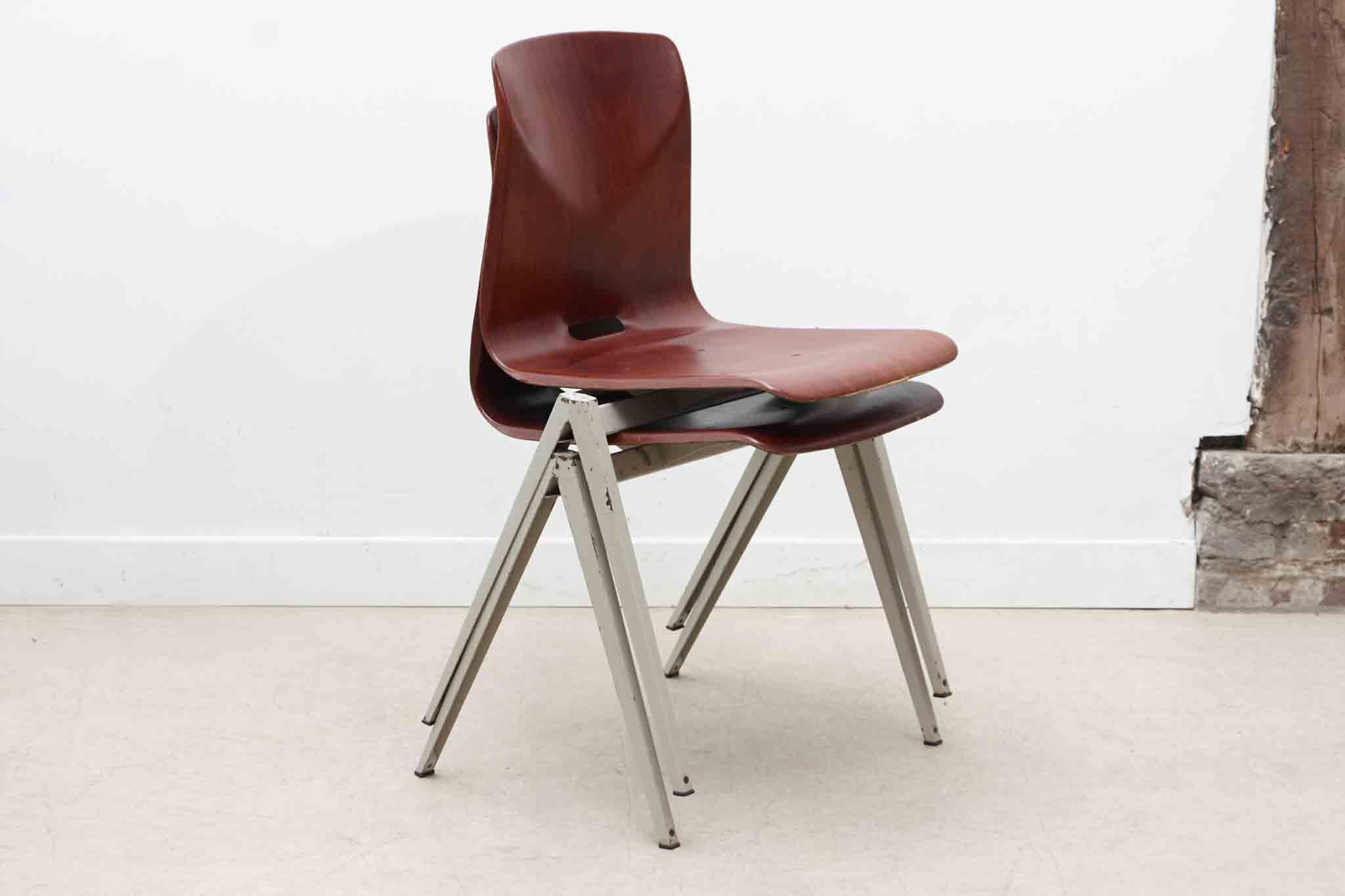 Galvanitas S22 mahogany and white chair