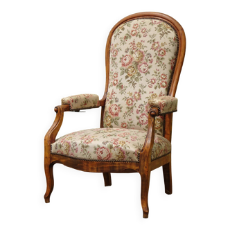 Voltaire armchair with rocking system