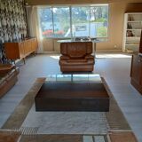 Lacquered cube coffee table – 1970s modernist design