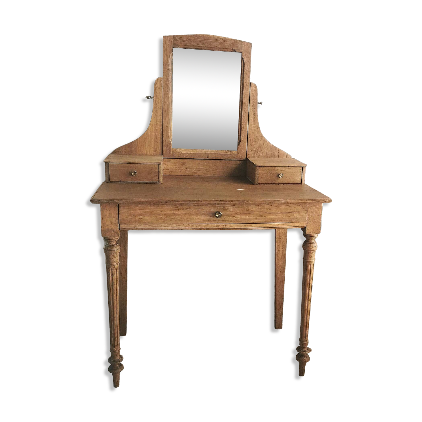 Coiffeuse Vintage en bois, entièrement restaurée