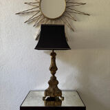 Antique church candlestick lamp