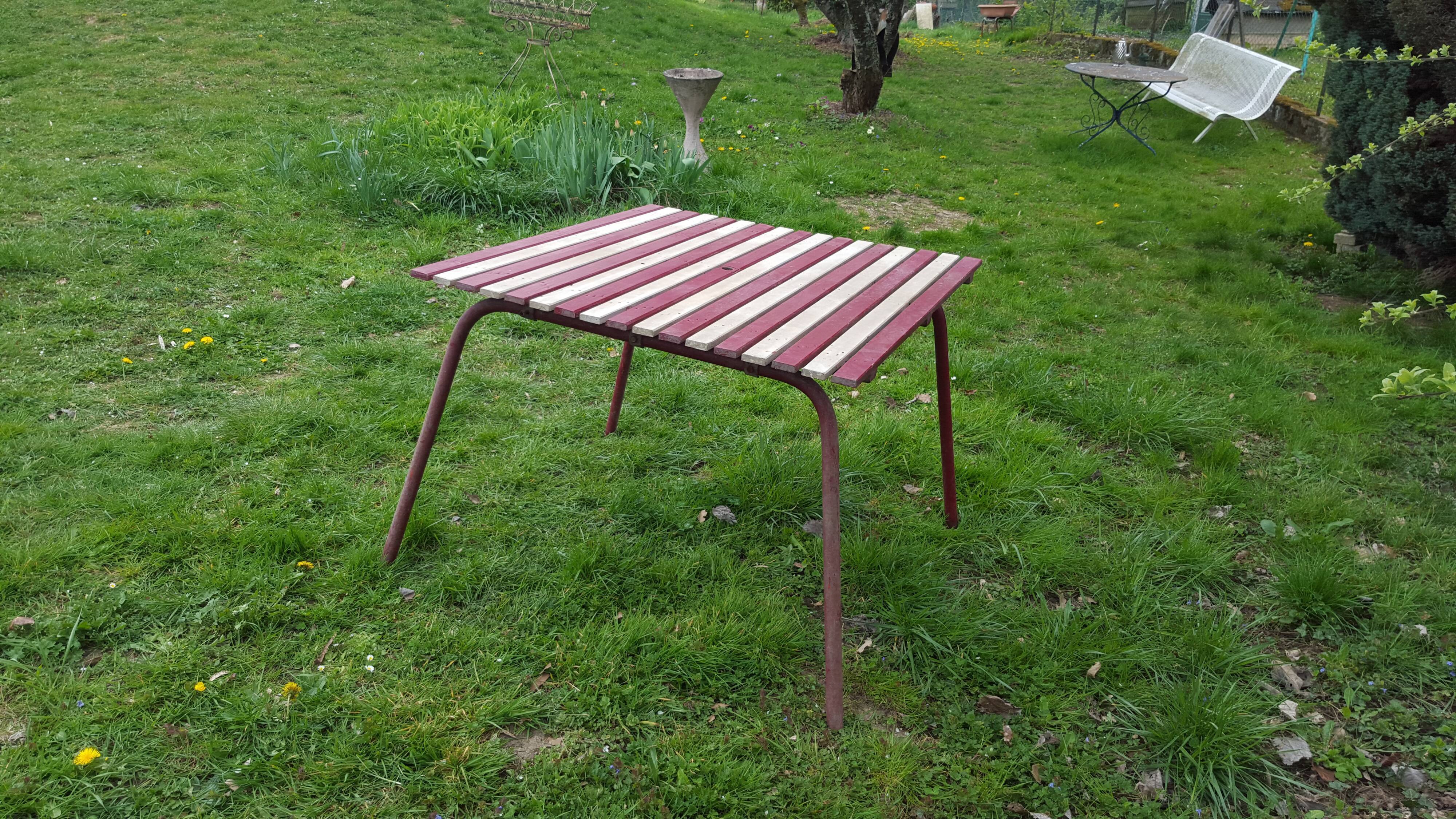 Vintage garden table 50s