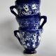 Vallauris blue ceramic cups from the 60s