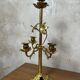 Chandelier fleurs en laiton