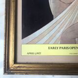Illustration couverture d'un ancien magazine Vogue sous cadre