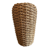grand vase en osier et grés