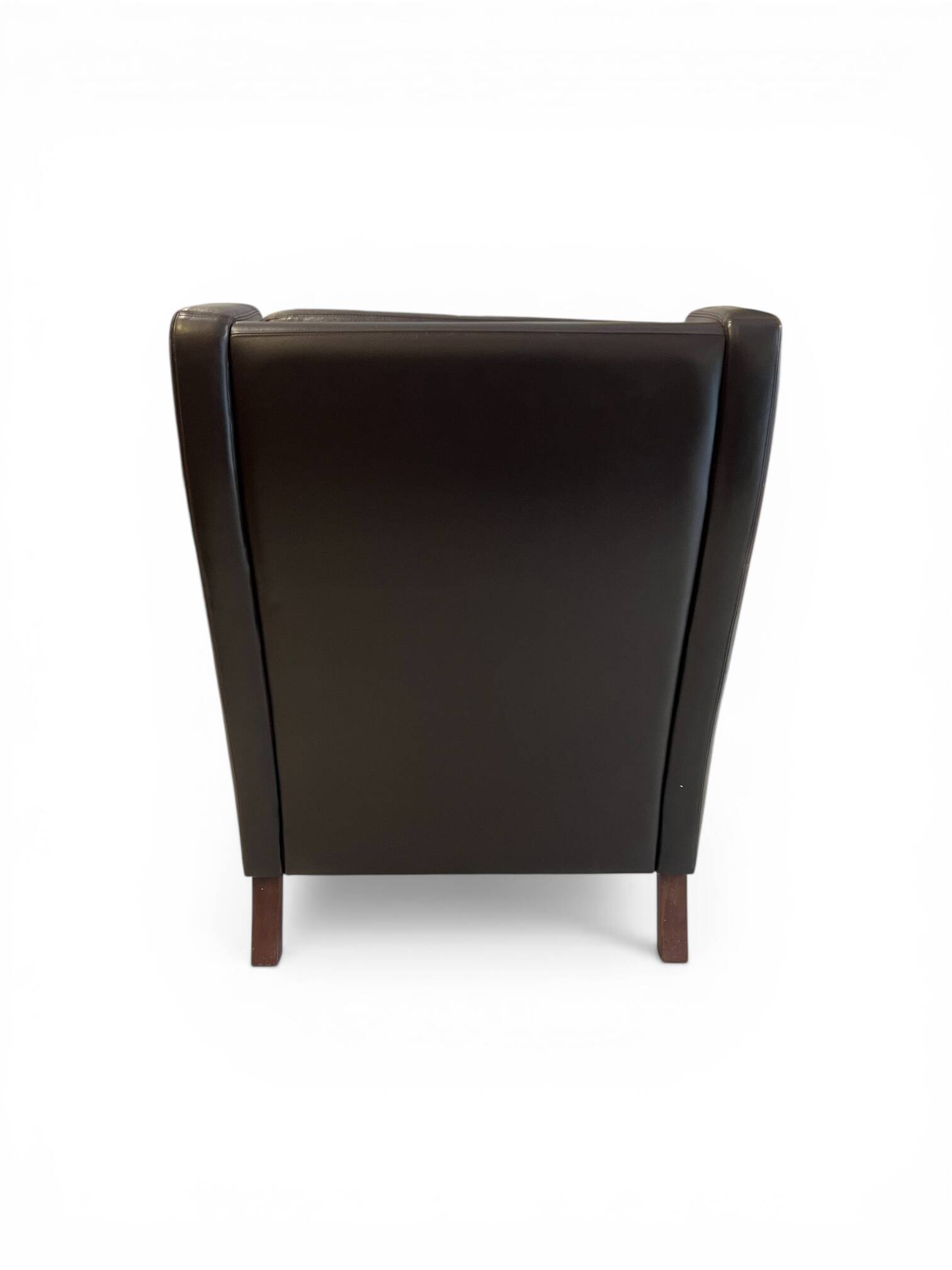 Leather wingback chair