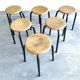 Set six vintage stools