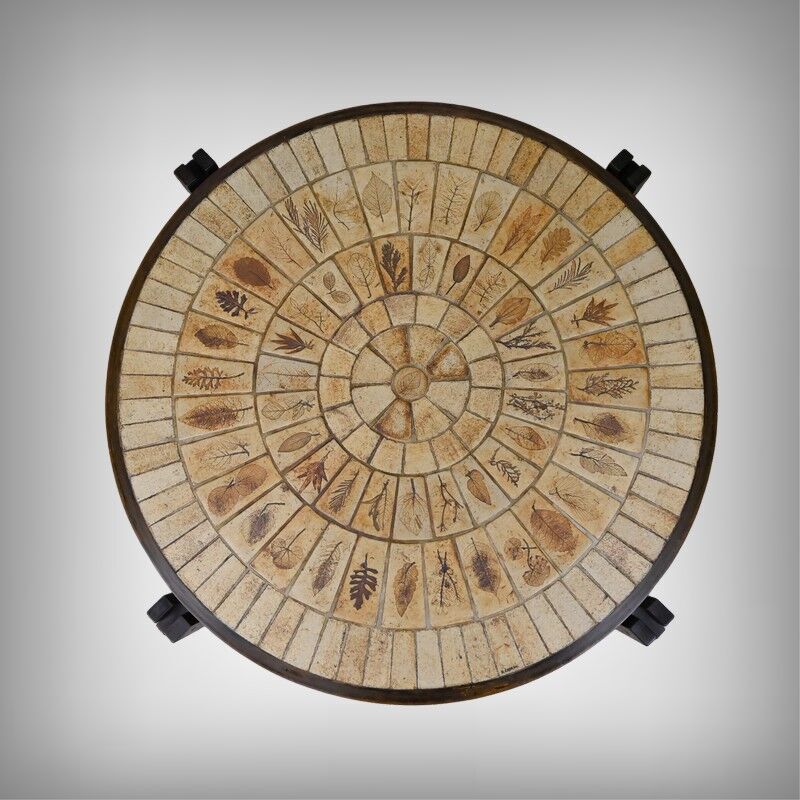 Table basse signée R. Capron, collection les Herbiers, Vallauris – 1960