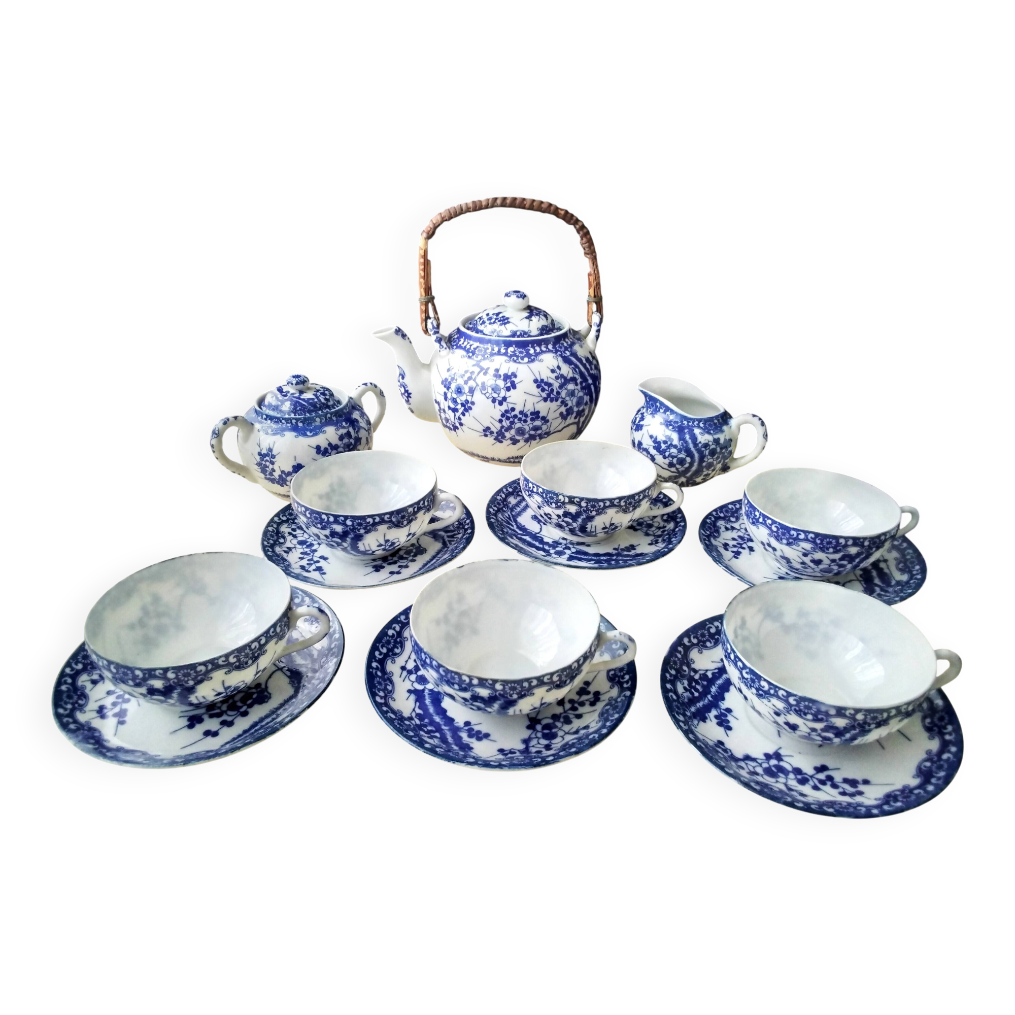 Japanese porcelain tea set