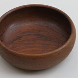 Pair hand crafted galatix teak bowls 1970s
