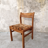 Set of 4 exotic wood chairs, 1960