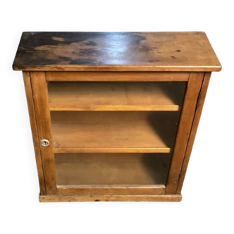 Vintage wooden school display case