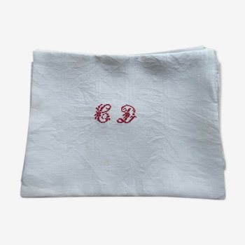 Antique white embroidered napkins