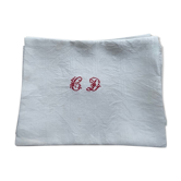 Antique white embroidered napkins