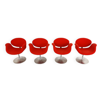 Little tulip chairs by Pierre Paulin for Artifort, 1990s - set of 4