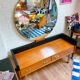 Vintage dressing table with a giant mirror.