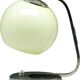 Mid-century glass and metal bedside lamp, 1950s