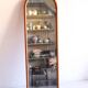 Grand miroir mural en bois vintage