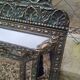 Antique mirror with copper moulding.