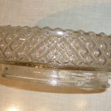 Globe for vintage diamond tip glass ceiling light