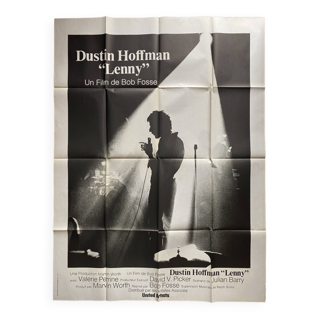 Affiche cinéma originale "Lenny" Dustin Hoffman 120x160cm 1974 | Selency