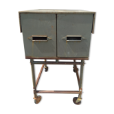 Vintage industrial filing cabinet/drawer unit